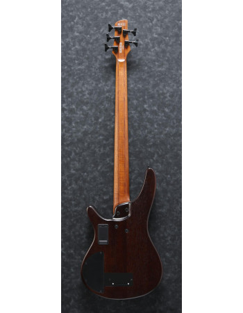 Ibanez 1B-SRH505FNNF Bass Workshop SR Semi-Hollow Body Bass 5-String Fretless, AERIUM - Natural Browned Burst Flat
