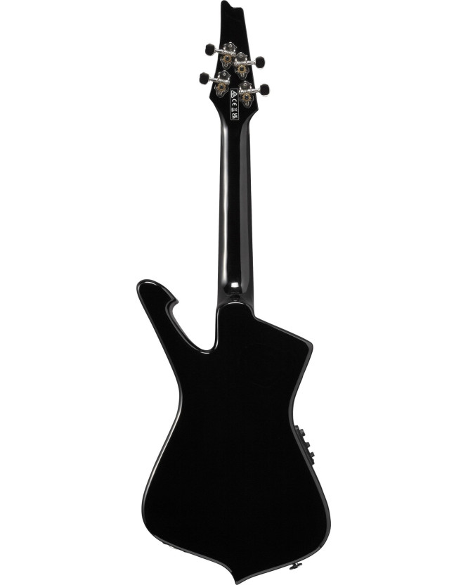 Ibanez 1B-UICT10-BK Iceman Body Shape Tenor Ukulele w/Electronics 4 Strings - Black High Gloss