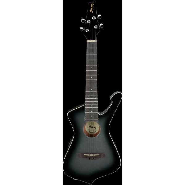 Ibanez UICT10-MGS Iceman Tenor Ukulele 4-String - Metallic Gray Sunburst + Gig Bag