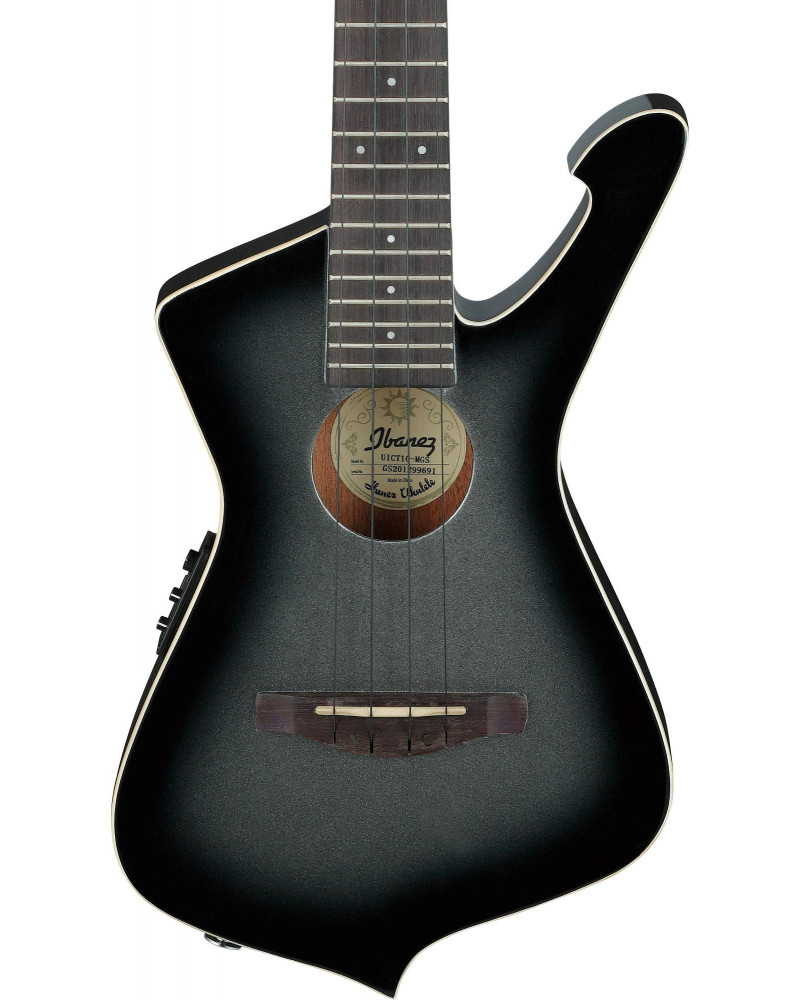 Ibanez 1B-UICT10-MGS Iceman Ukulele Metallic Gray Sunburst
