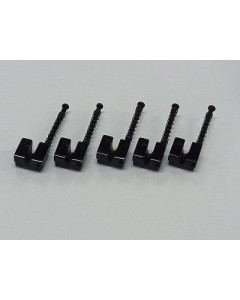 Ibanez 2BB1MDC001 saddle set in black for B205 bridge