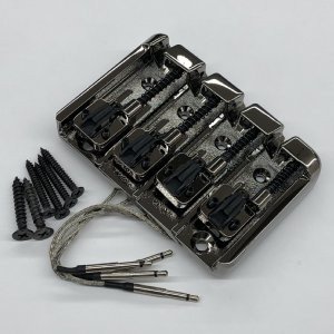 Ibanez 2BB4ACD001 Bass Bridge - Accu-cast B300P (with piezo pickup), cosmo black, 4 string