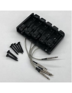 Ibanez 2BB5001R-BKF Bridge Set with Piezo Black Matte 5 String