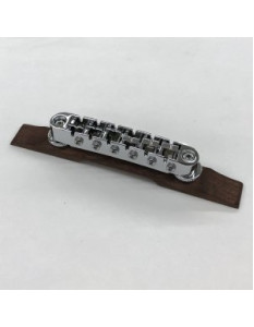 Ibanez 2BGGBP6W-CHB Bridge 6 String with Stud Screw & Nut, Wood Base, for AF55/AF75 - Chrome