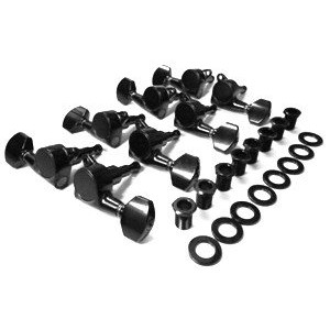 Ibanez 2MH08A0001 machine head set in black L4/R4 - for RG2228/JCRG20138