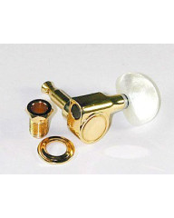 Ibanez 2MH1CG433G machinehead set Die-Cast Pearloid Button - Gold