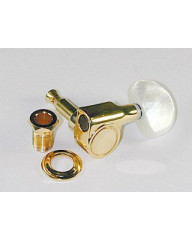 Ibanez 2MH1CG433G-R Einzelmechanik Rechts Gold Die Cast Perloid Knopf für 6 Saiter Halbkakustikgitarren