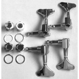 Ibanez 2MH1YB222C machine head set (4 piece unit) - chrome for GSR lefthand bass GSR200L