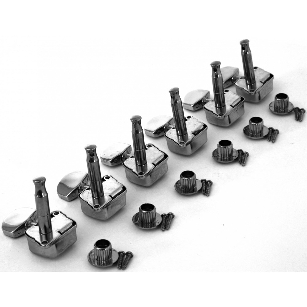 Ibanez 2MH27A0007 covered machine head set L*6 - for GRGM21GB/GRX70DX chrome