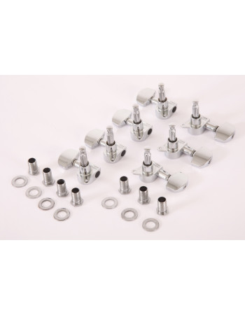 Ibanez 2MH27A0010 E-Guitar machine head tuner set - 4 x left/3 x right in chrome