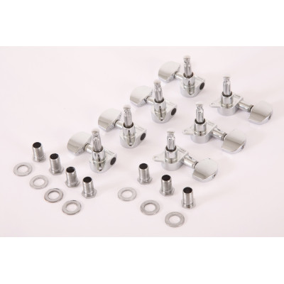 Ibanez 2MH27A0010 E-Guitar machine head tuner set - 4 x left/3 x right in chrome