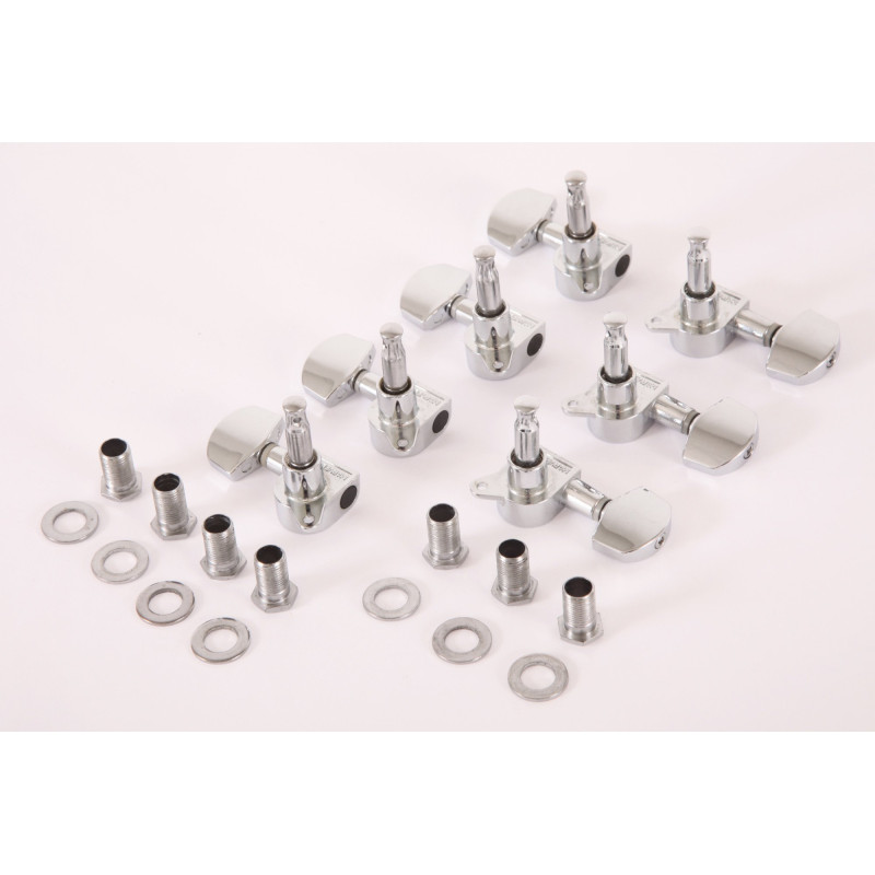 Ibanez 2MH27A0010 E-Guitar machine head tuner set - 4 x left/3 x right in chrome