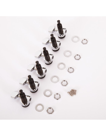 Ibanez 2MH3MA0002 E-Guitar machine head tuner set - 6 x left chrome
