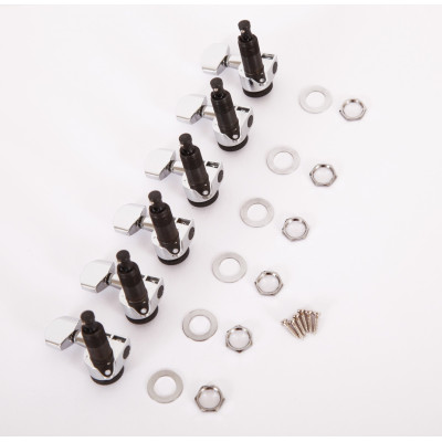 Ibanez 2MH3MA0002 E-Guitar machine head tuner set - 6 x left chrome