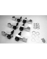 Ibanez 2MH3MA0003 big-button machine head set L*3 R*3 - cosmo black for ART600