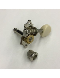 Ibanez 2MM0029L-NIV Einzelmechanik Links mit Elfenbein Knopf - open gear successor of Art. Nr. 5AMH111E-L