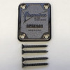 Ibanez 2NJ002-CK Neck Joint Plate - Cosmo Black with cushion plate and screws for RG550 / RG570 / RG565