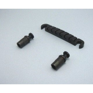 Ibanez 2QC1HQ3B Quick Change III Tailpiece - für AM77/GSZ120 schwarz
