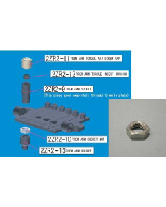 Ibanez 2ZR2-10 tremolo arm socket nut - for ZR tremolo