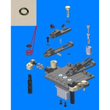 Ibanez 2ZR2-B2 spring washer for tremolo height adjustment bolt for ZR - für ZR Tremolo