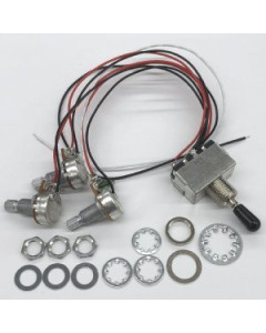 Ibanez 3CA3T210R-BN Curcuit Assembly - 3 way toggle, black cap, nickel, 2 volume 1 tone