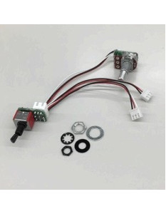 Ibanez 3EMVP1SP-SB Preamp Module - Piezo Volume, 10k, 3 way pickup select SW (BK mini), Solid shaft