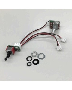 Ibanez 3EMVP1SP-SB Preamp Module - Piezo Volume, 10k, 3 way pickup select SW (BK mini), Solid shaft