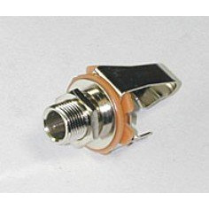 Ibanez 3JKO6M001-CH Output Jack Open type, 6.3mm, Mono Chrome, For ICHI, NDM, RG