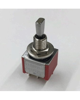 Ibanez 3SWN3N001-N Mini Toggle Switch 3 Wege for Tri-sound On/On/On - nickel with nickel washer & nut