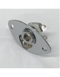 Ibanez 3YJKOJKP-CH Jack Assembly - Open type jack, chrome jack plate
