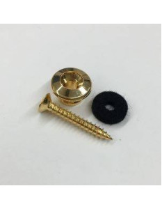 Ibanez 4EP1MC0003 Strap Button w/ Screw & Washer for AZ, BTB, GWB, JEM, KRYS10 - Gold