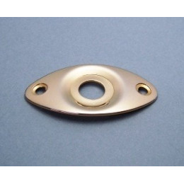 Ibanez 4JP12A0001 oval jack plate - gold for selected AR models