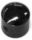 Ibanez 4KB1C1B metal dome screw lock control knob - black for selected ibanez bass models