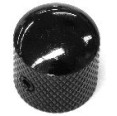 Ibanez 4KB1C1B metal dome screw lock control knob - black for selected ibanez bass models