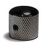 Ibanez 4KB1C1K metal dome screw lock control knob - cosmo black for selected ibanez bass models