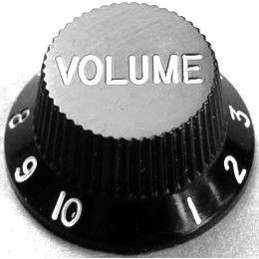 Ibanez 4KB1JF1B standard volume control knob - black for selected SIGNATURE/RG models