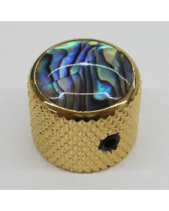 Ibanez 4KBDLSS-GGP Metal dome, screw lock, short, gold, green pearl top