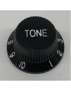Ibanez 4KBHT001-BKW Control Knob hat type, tone, black with white letters
