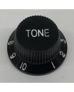 Ibanez 4KBHT001-BKW Control Knob hat type, tone, black with white letters
