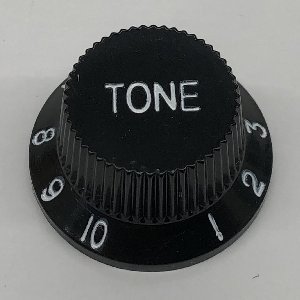 Ibanez 4KBHT001-BKW Control Knob hat type, tone, black with white letters