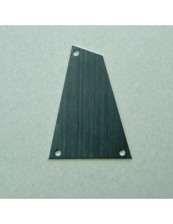 Ibanez 4PT00A0002 Truss Rod Cover RG Fixed/Barless Locking Nut Lefty Aluminum - Black