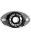 Ibanez 4PT1CJP2K oval jack plate - cosmo black for selected RG series models