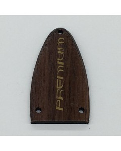 Ibanez 4PT1PC0017WNF Truss Rod Cover Walnut Flat w/ Premium-Logo