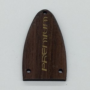 Ibanez 4PT1PC0017WNF Truss Rod Cover Walnut Flat w/ Premium-Logo