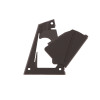 Ibanez 4PT3XA0002 Openable plastic truss rod cover - black for Ibanez RG shape headstocks