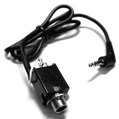 Ibanez 5AJK17F Output jack: Box, 6.3 mm, Stereo with 3.5pi plug - chrome