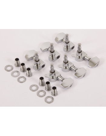 Ibanez 5AMH15B acoustic guitar machine head tuner set - 3 x left/3 x right in chrome