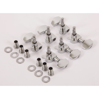 Ibanez 5AMH15B acoustic guitar machine head tuner set - 3 x left/3 x right in chrome