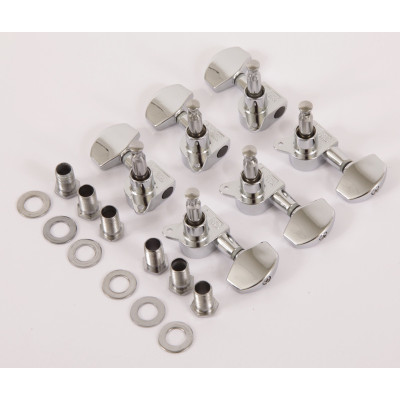 Ibanez 1B-5AMH15E acoustic guitar machine head tuner set 3 x left/3 x right - chrome - Discontinued & Stock only; Substi