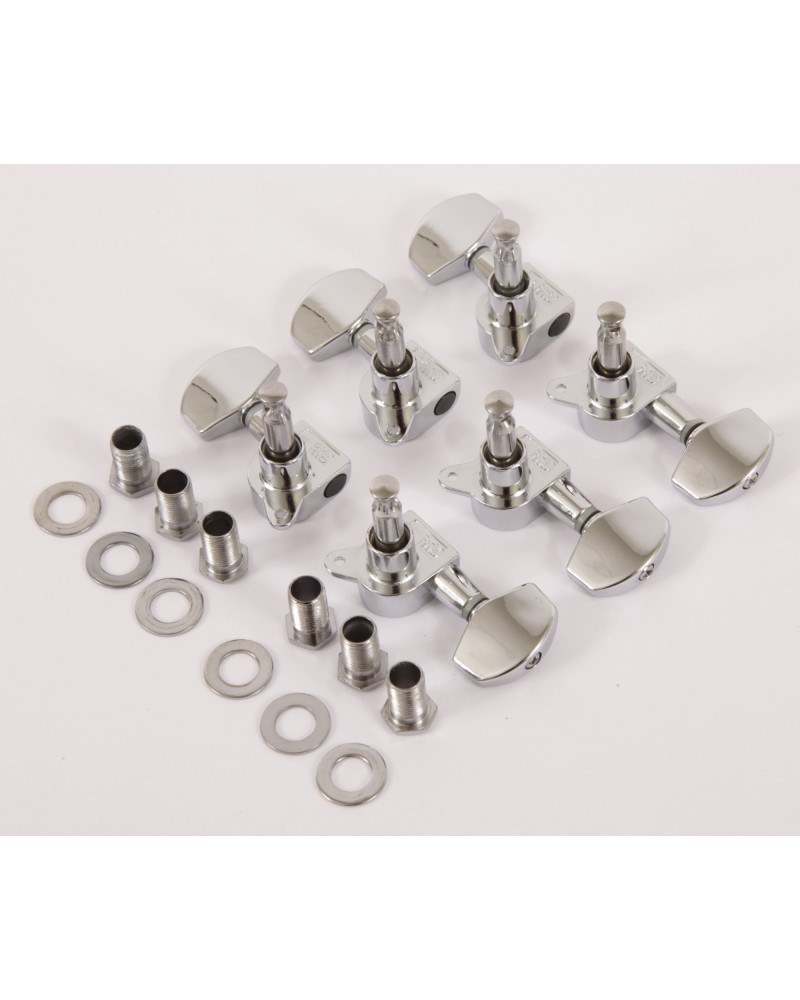 Ibanez 1B-5AMH15E acoustic guitar machine head tuner set 3 x left/3 x right - chrome - Discontinued & Stock only; Substi